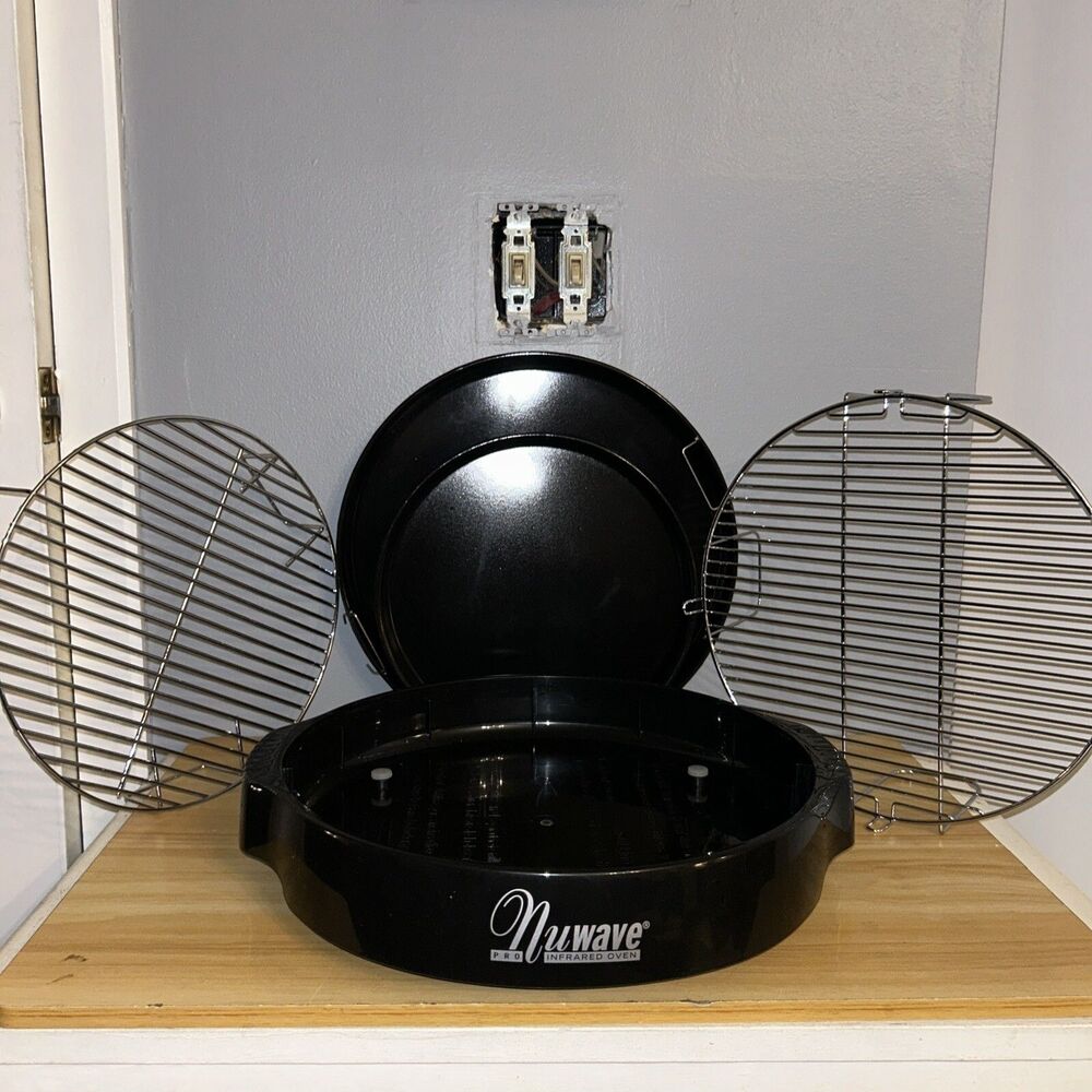 NuWave Replacement Pro Infared Oven Racks & Drip Pans & Base Model 20356 NEW